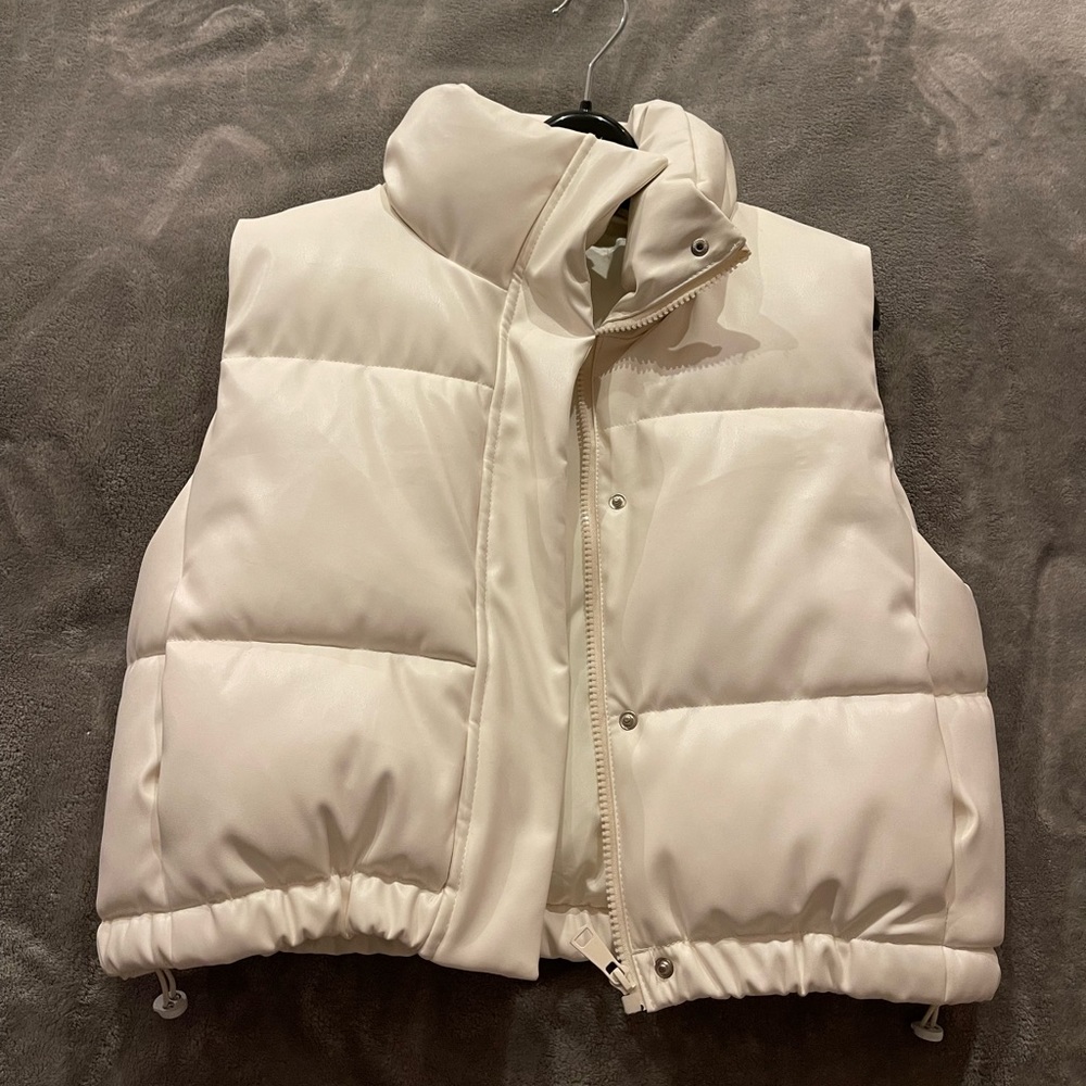 TOPSFORDAYS faux leather vest